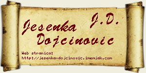 Jesenka Dojčinović vizit kartica